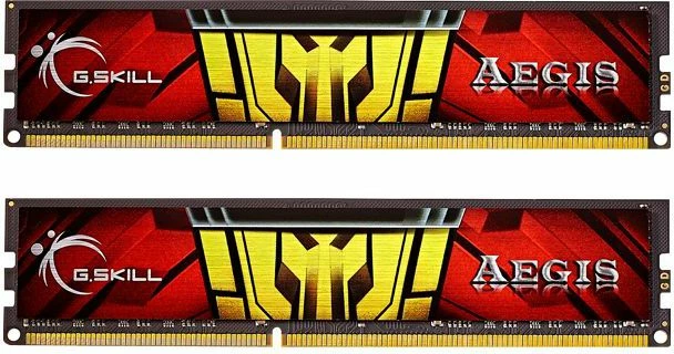 RAM Memorje G.Skill Aegis F3-1333C9D-16GIS DDR3 16GB (2x8GB) 1333MHz CL9 1.5V Kuq/Zi, Set