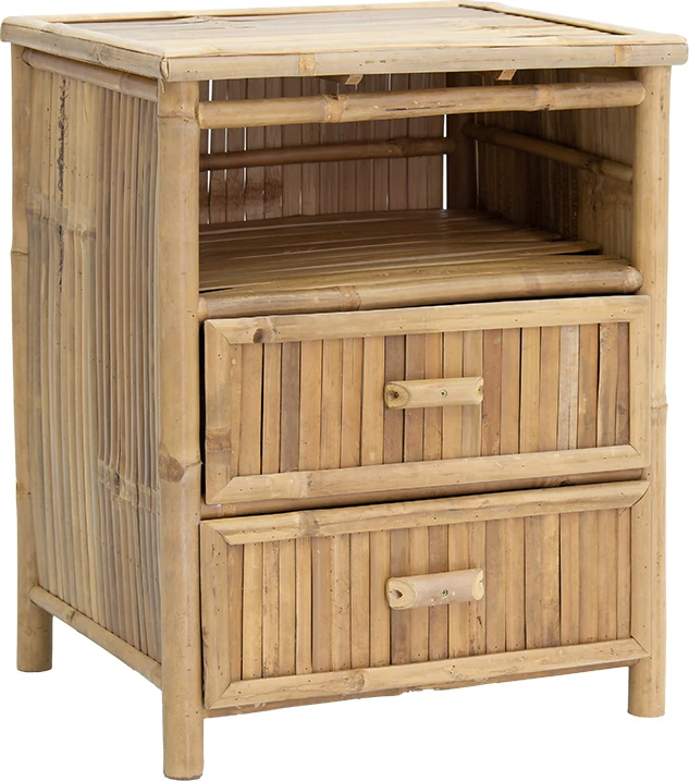 Komodinë Ofra bambu natyrale 56x46x69cm