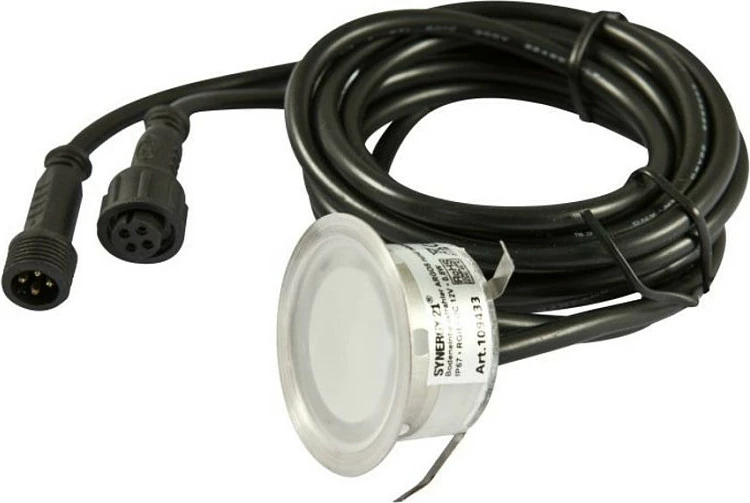 Dritë tokësore LED Synergy21 S21-LED-L00081, 12V DC, IP67, RGB, 0.8W, argjendtë