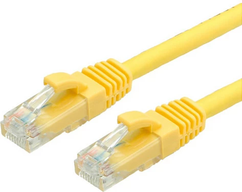 Kabllo rrjeti VALUE Cat6a UTP 0.5m, RJ-45 në RJ-45, 10Gbps, e verdhë
