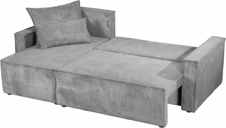 Kënd divan i kthyeshëm, hapësirë magazinimi, ngjyrë gri e çelët, Lincoln D 86, 238x148x92