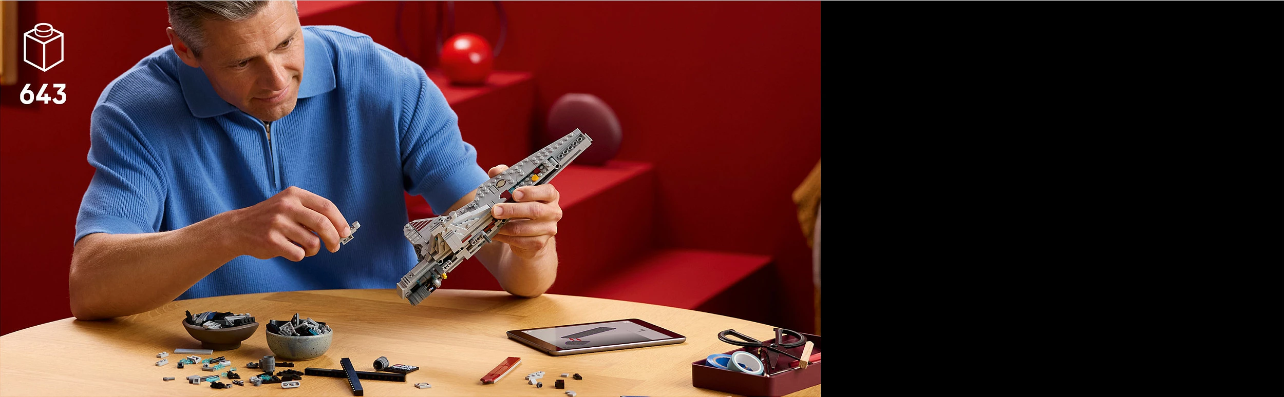 Set ndërtimi LEGO Star Wars Venator-Class Attack Cruiser 75441, 643 pjesë, 18+, shumëngjyrësh