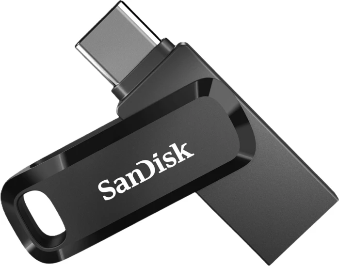 USB memorie SanDisk Ultra Dual Drive Go SDDDC3-128G-G46 128GB USB-C/A USB 3.2 Gen 1, e zezë, 1 copë