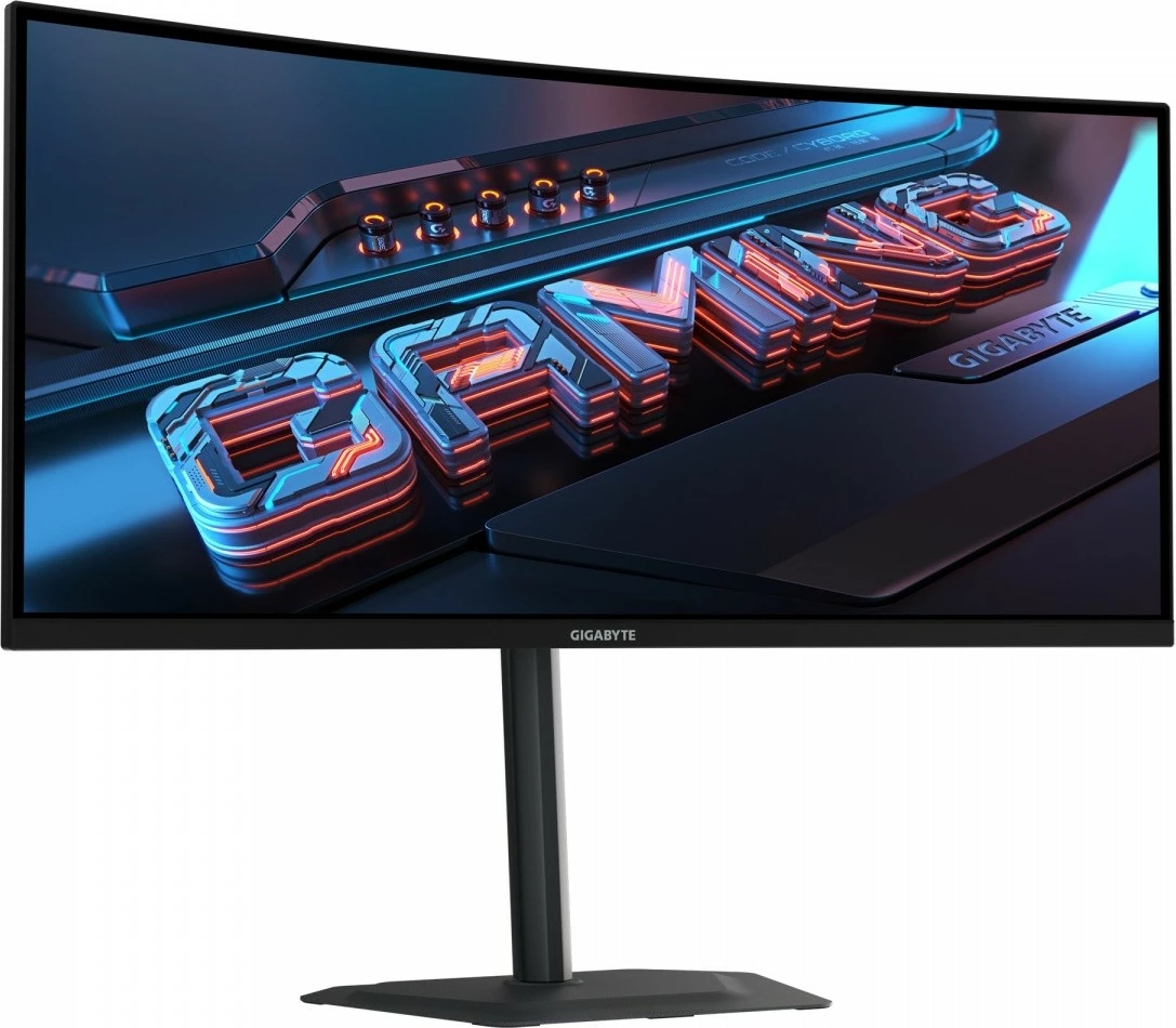 Monitor Gigabyte G34WQC2 34\" WQHD 3440x1440 200Hz VA i lakuar 1500R 2xDP 2xHDMI, i zi