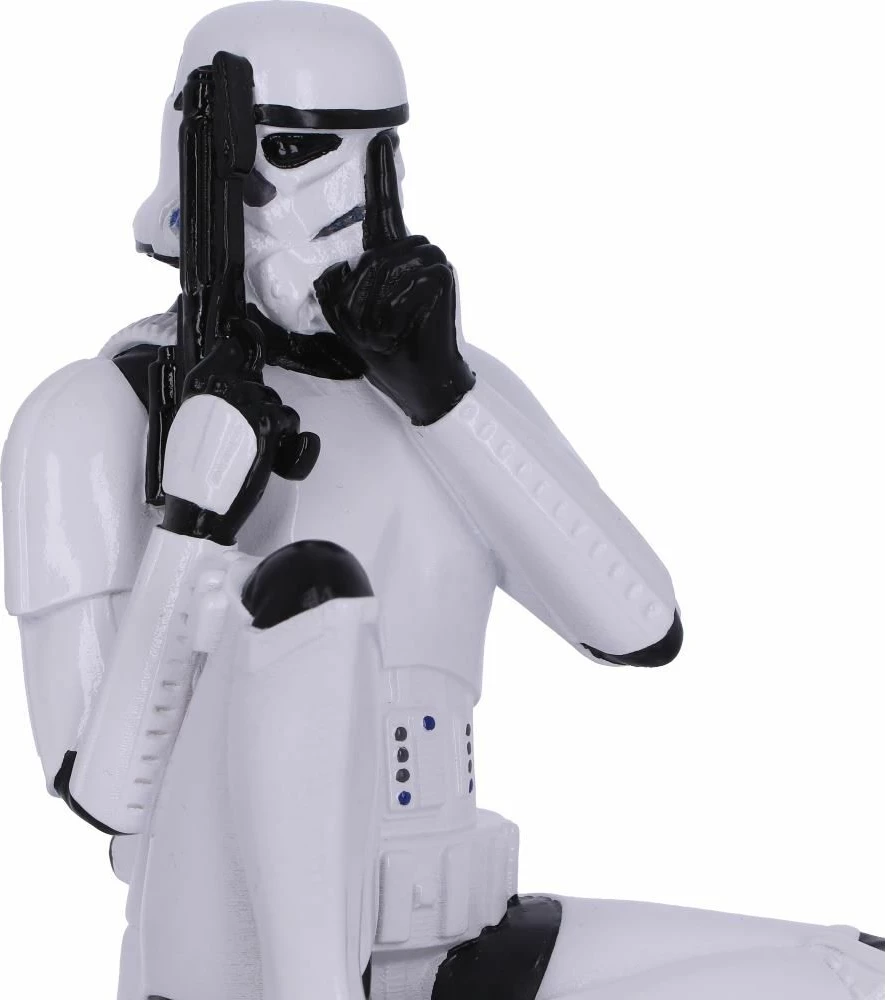 Figurinë koleksionuese NEMESIS NOW Star Wars Speak No Evil Stormtrooper 10 cm, e bardhë/zezë