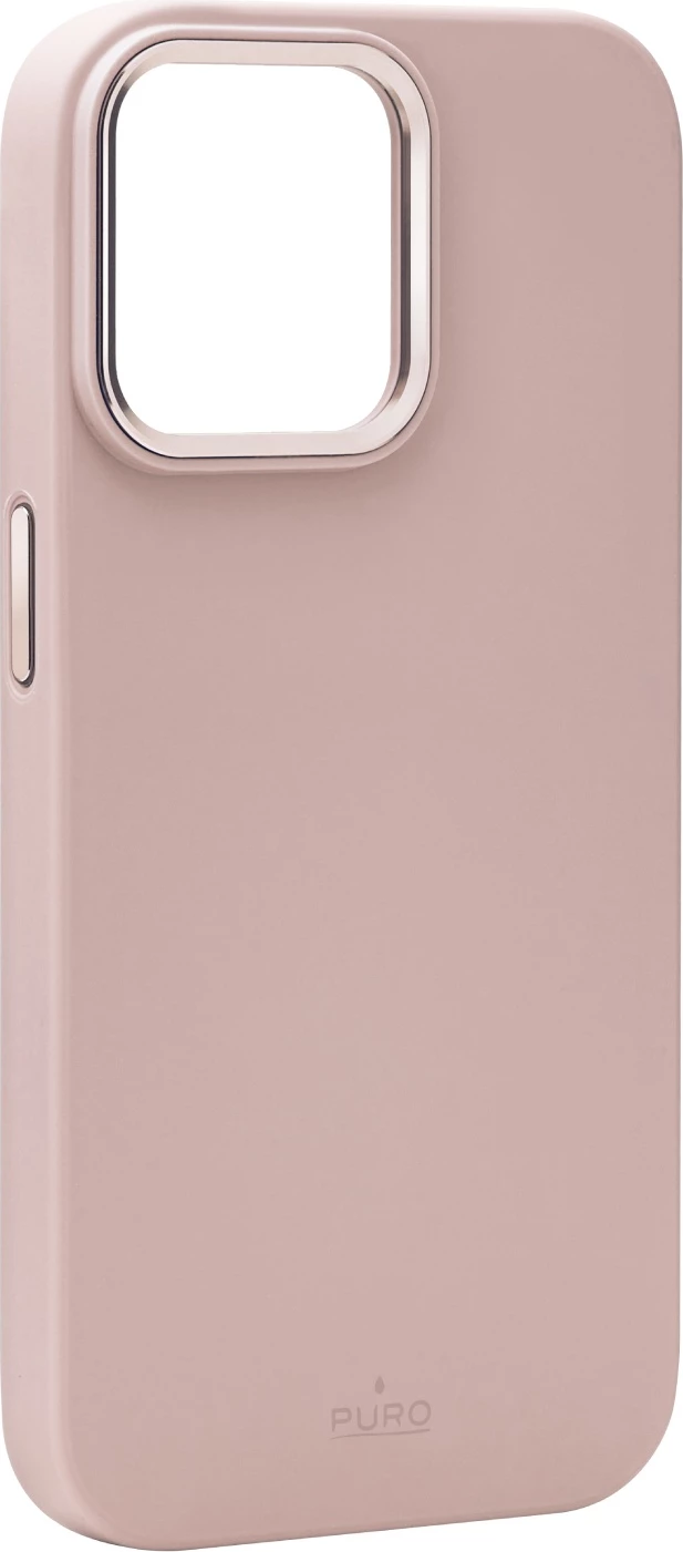 Mbështjellës Puro Icon Mag Pro MagSafe për iPhone 15 Pro, Silikon, Rozë