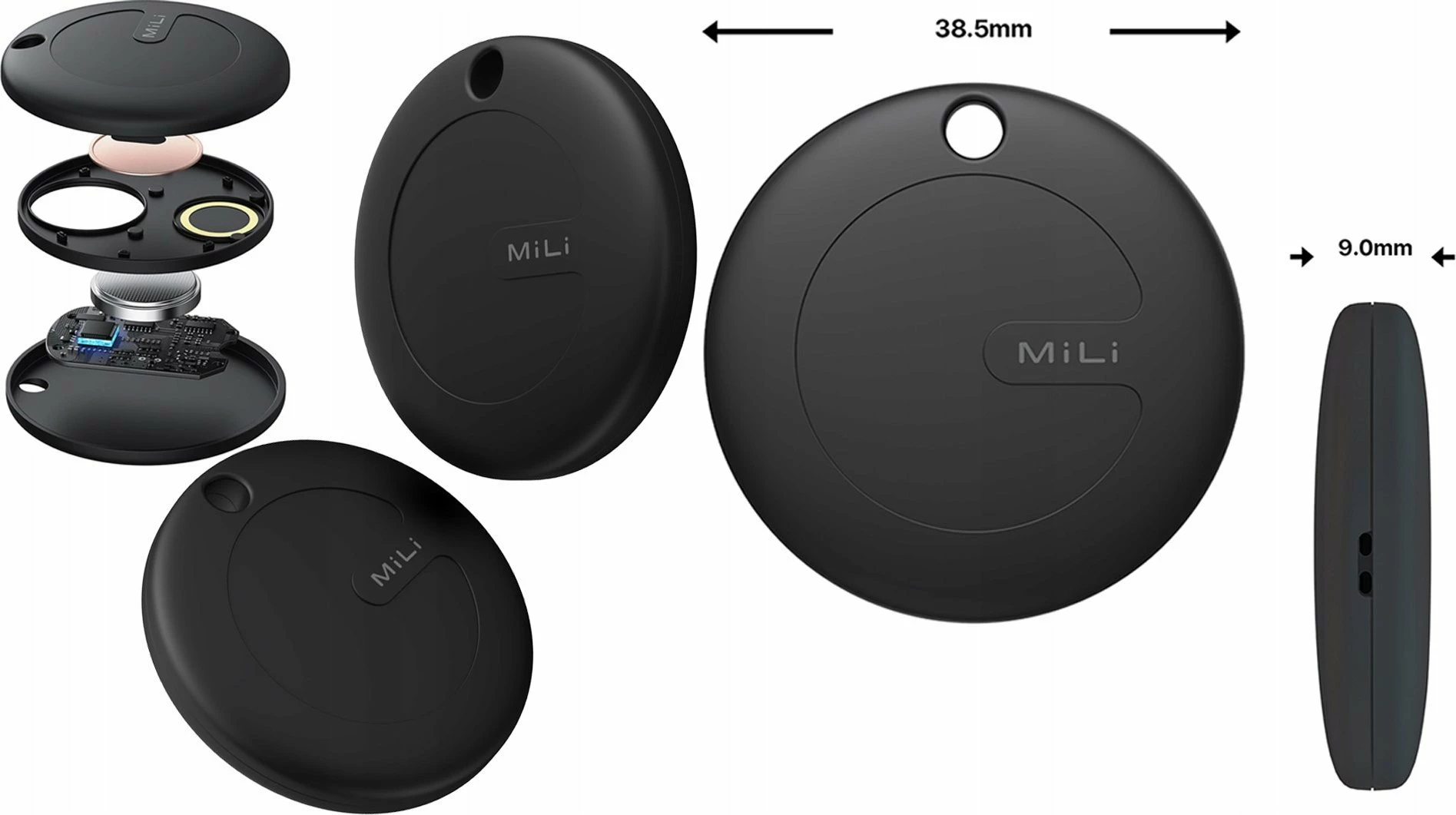 GPS lokator MiLi MiTag ANDROID, IPX67, CR2032, i zi