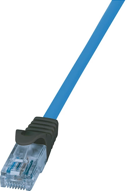 Kabllo rrjeti LogiLink Cat6A Patch 10m, 10Gbps, PoE, blu