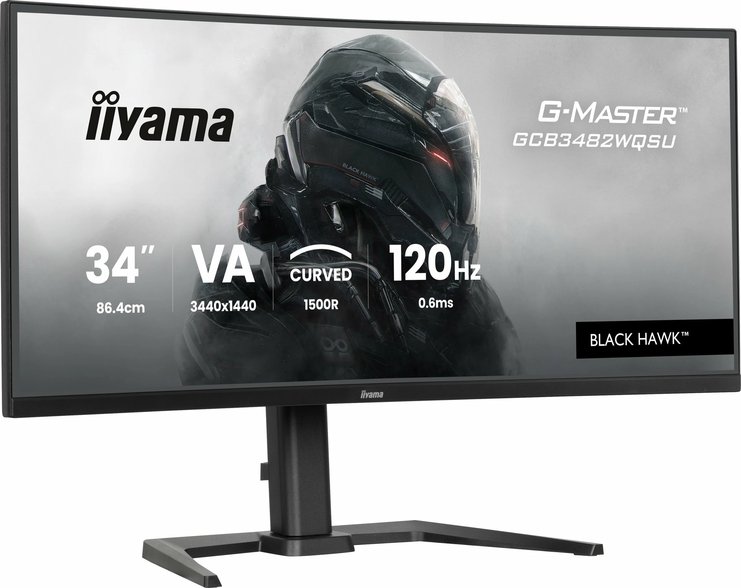 Monitor gaming iiyama G-Master GCB3482WQSU-B1 34\" UWQHD 120Hz curved VA, i zi