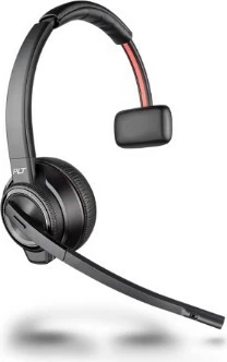 Kufje me mikrofon, Poly Savi 8210 UC 8D3F1AA#ABB, DECT 1880-1900 MHz, USB-A, mono, ANC, Microsoft Teams Certified, e zezë, set