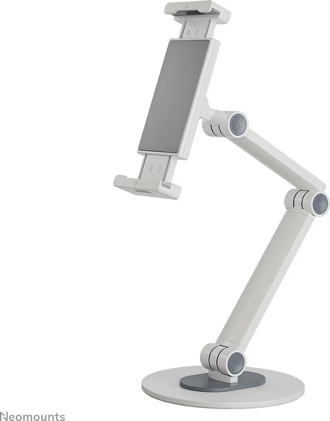 Mbajtëse tavoline Neomounts DS15-550WH1, universal, për tabletë/celular, rrotullim 360°, e bardhë