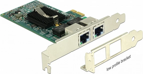 Kartelë rrjeti DeLOCK 89944, PCI Express, 2x RJ-45 Gigabit