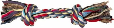 Lodër litar pambuku për qen Trixie 15 cm / 25 g, shumëngjyrëshe