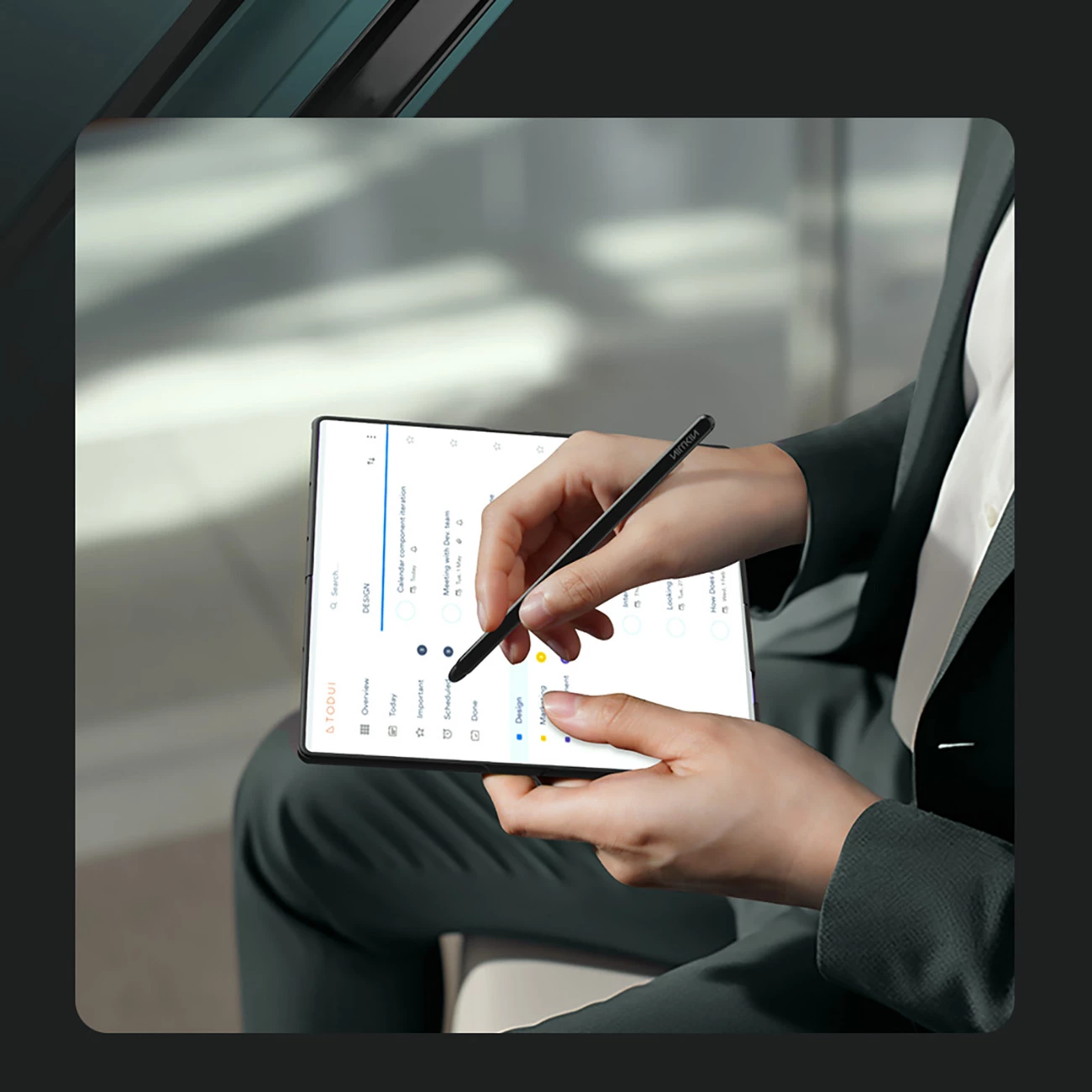 Mbështjellës Nillkin Flex Pure Fold për Samsung Galaxy Z Fold 7 me hapësirë për S Pen, i zi