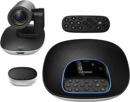 Kamerë konferencash Logitech Group 960-001057, Full HD 1080p 30fps, zoom 10x, USB, Bluetooth/NFC, set konferencash, e zezë