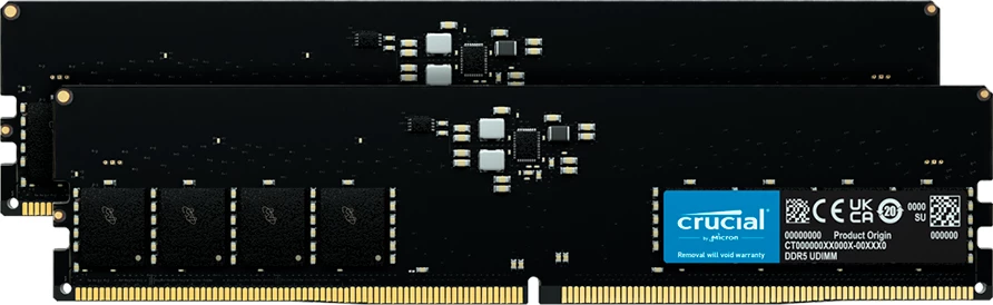RAM Memorje Crucial DDR5-5600 32GB (2x16GB) UDIMM CL46