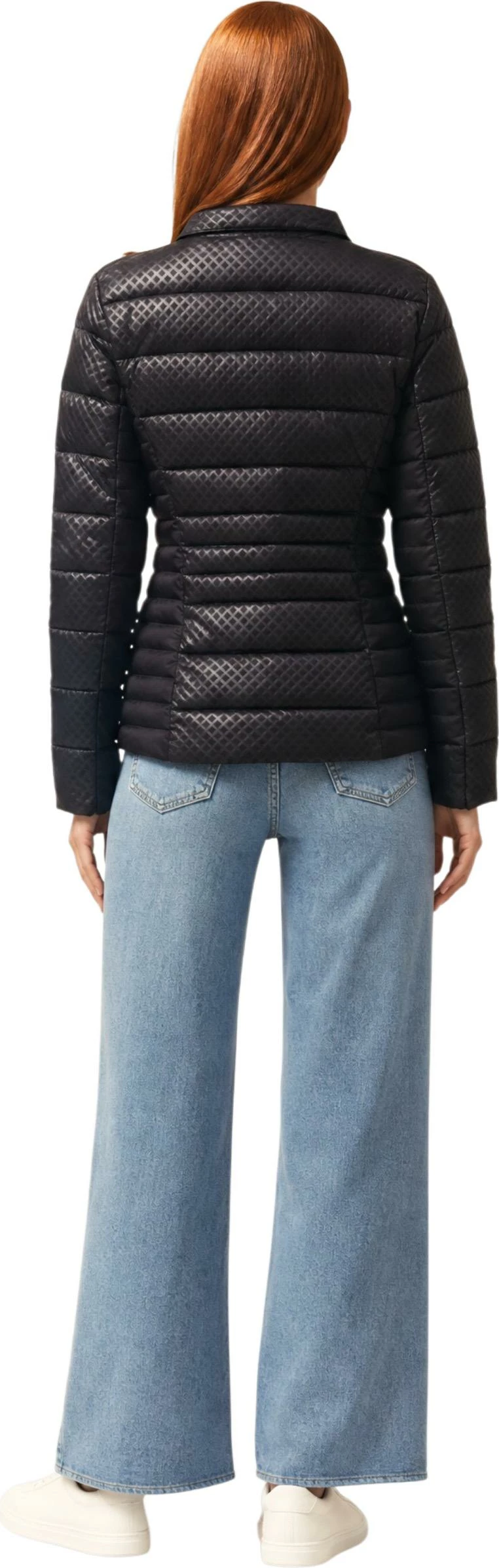 Jakne për femra Guess NEW VONA BLOCK EMBOS W6YL16 W2891, e zezë [Madhësia: XS]
