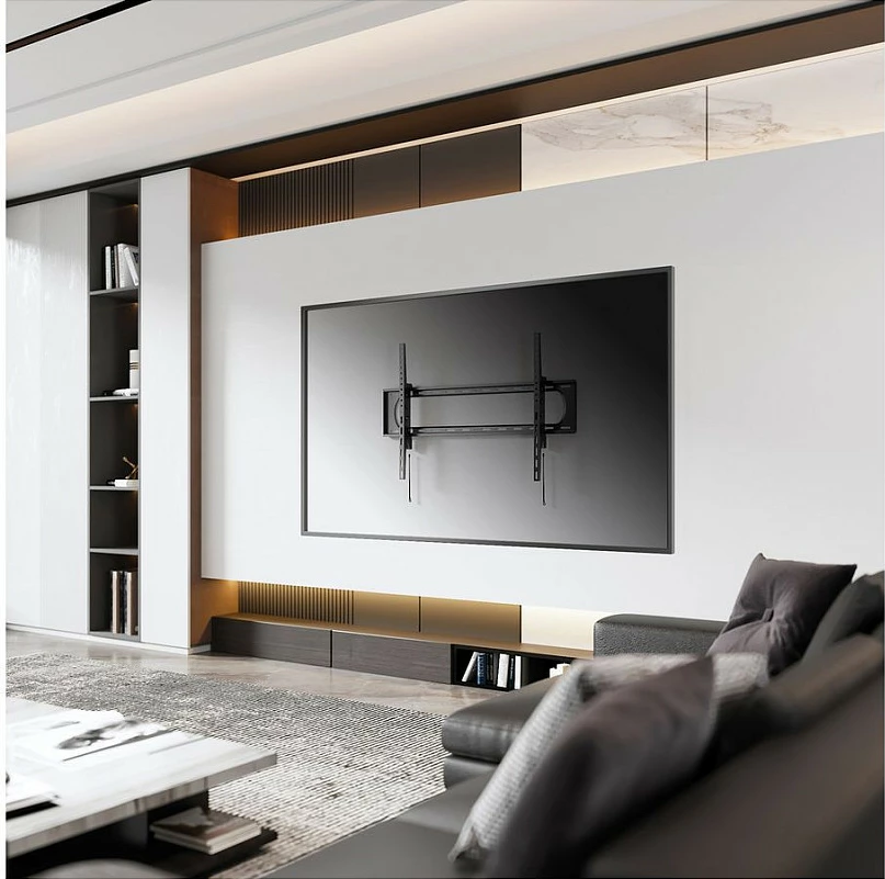 Mbajtëse muri për TV VALUE, e anueshme, 60-120", VESA deri 900x600, deri 120 kg, e zezë