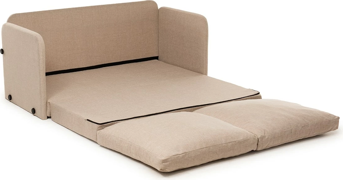 Divan-krevat dy ulëse, ngjyrë bezhë, Saga, Atelier del Sofa