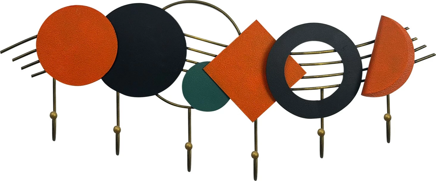Varëse muri prej metali, shumëngjyrëshe, Wallity Mualla, 59x24cm