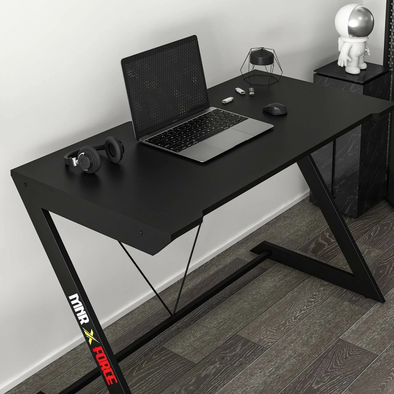 Tavolinë gaming Skye Decor, e zezë