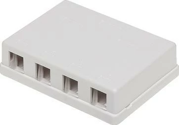 Kasë për module Keystone NoName FX4-MULTI, 4 porta, 114 x 84 x 30 mm, e bardhë