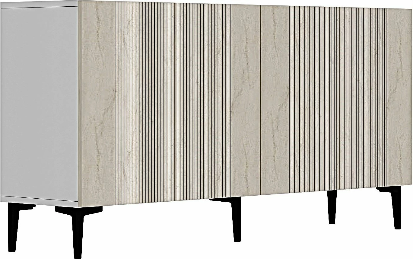 Konsol Skye Decor, Corsa 150, e bardhë, travertin
