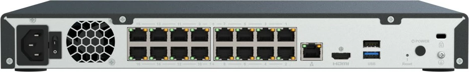 Regjistrues rrjeti NVR, QNAP, TVR-AI200-16CH-16P, 16 kanale, PoE+, 4K HDMI, 2x SATA deri 24 TB, AI