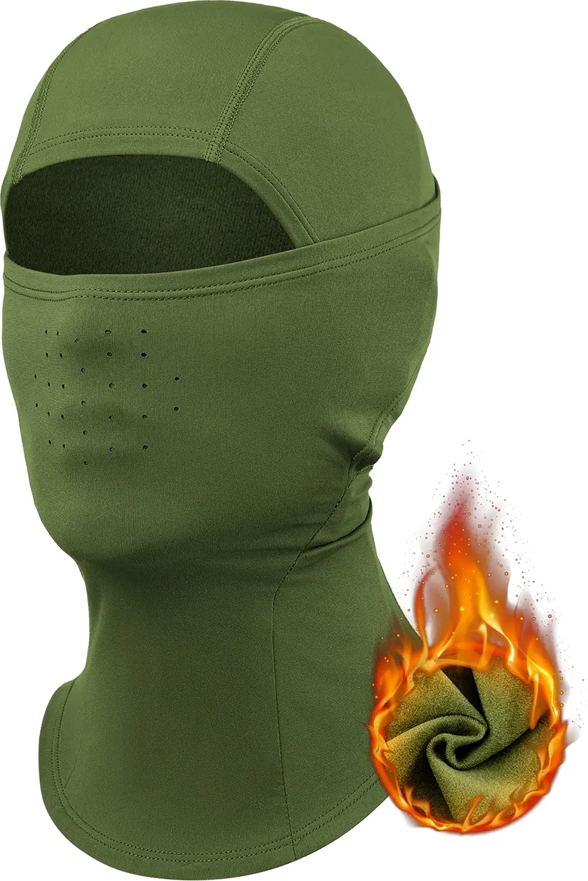 Balaklava dimri, Qunature, 13230023014, elastike dhe e frymëmarrshme, për ski/bicikletë/motoçikletë, madhësia M, e gjelbër