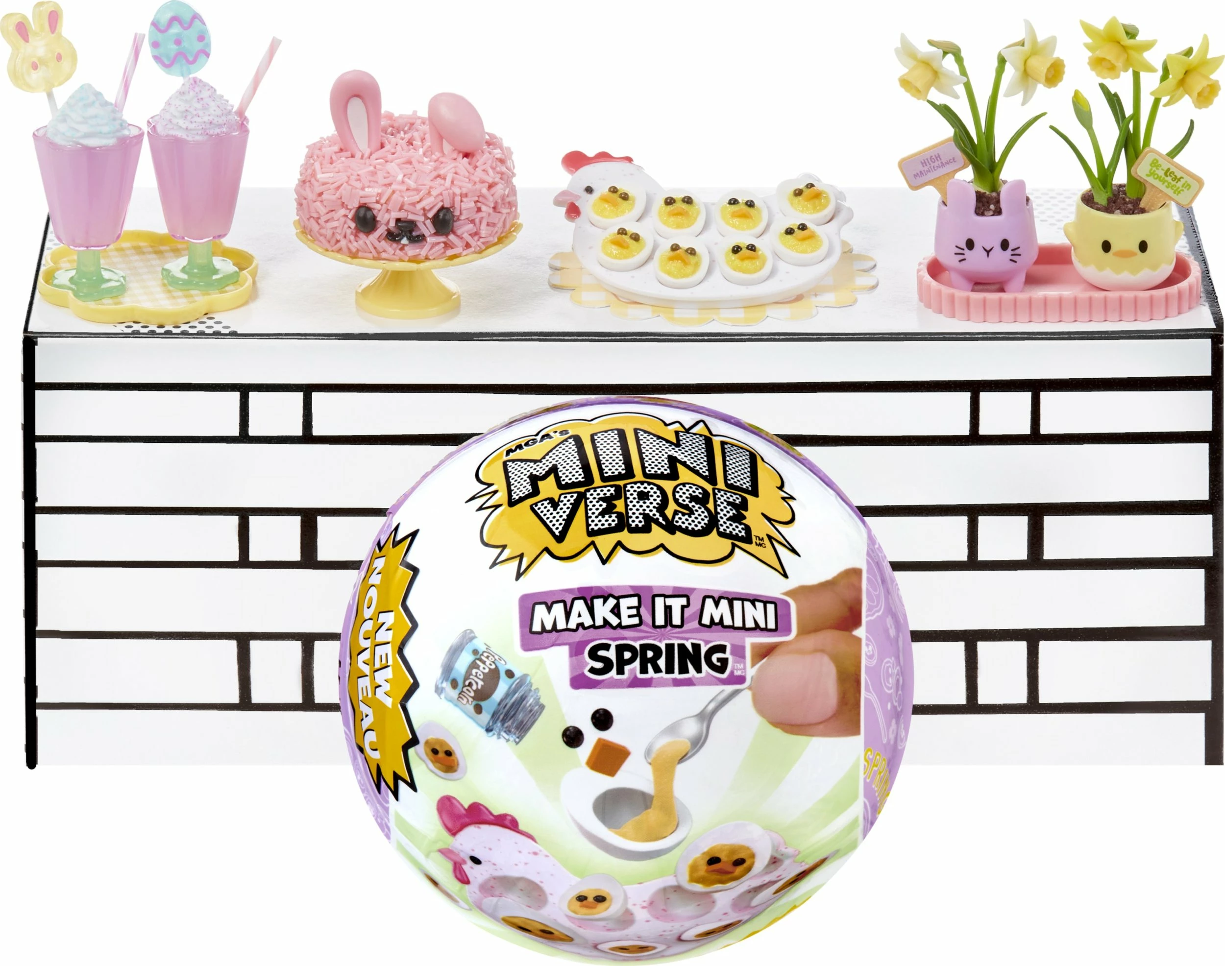 Set kreativ DIY MGA Miniverse Make It Mini Spring, 8+, 4 receta