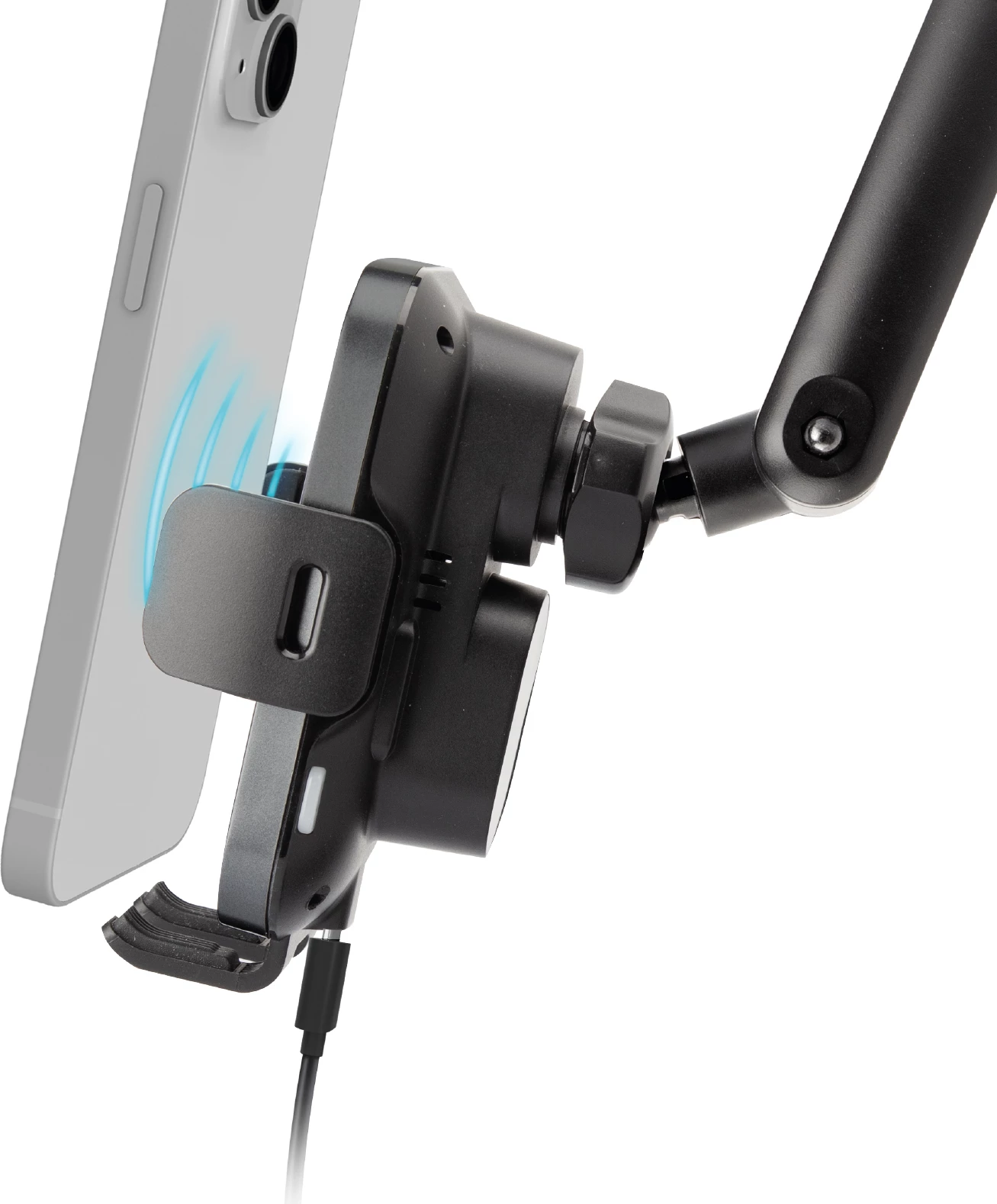 Mbajtës telefoni me karikim wireless SBS TESUPEXTWIR15W, 15W, i zi