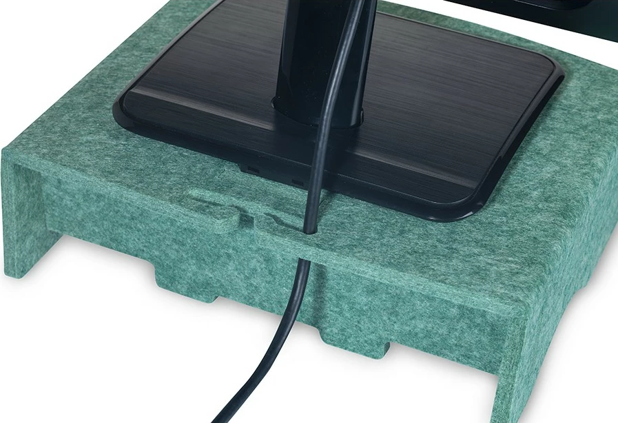 Stendë monitori BakkerElkhuizen Q-Riser 90 Circular, 10-30 inç, 10 kg, e gjelbër