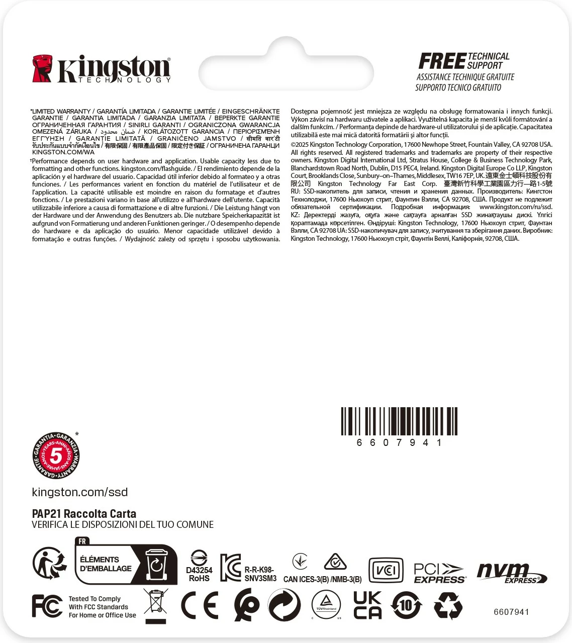 SSD M.2 Kingston NV3 1TB 2230