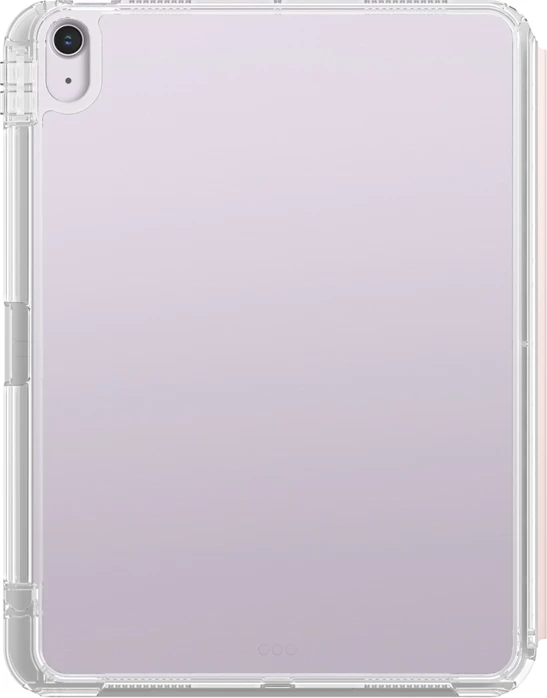Mbështjellës tabletë, AmazingThing Minimal Case, për iPad Air 11" (2025) M3, folio me qëndrim, panel i pasëm transparent, mbajtës Apple Pencil, rozë