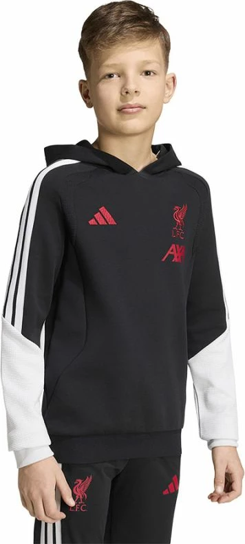 Duks për fëmijë adidas Liverpool FC Tiro 26 Hoody Junior, i zi [Madhësia: 140 cm]