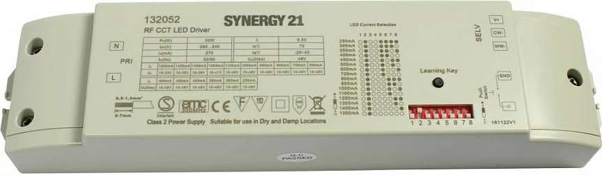 Kontroller/Driver LED Synergy21 EOS 05, 2-kanal, CCT dual white, 30W