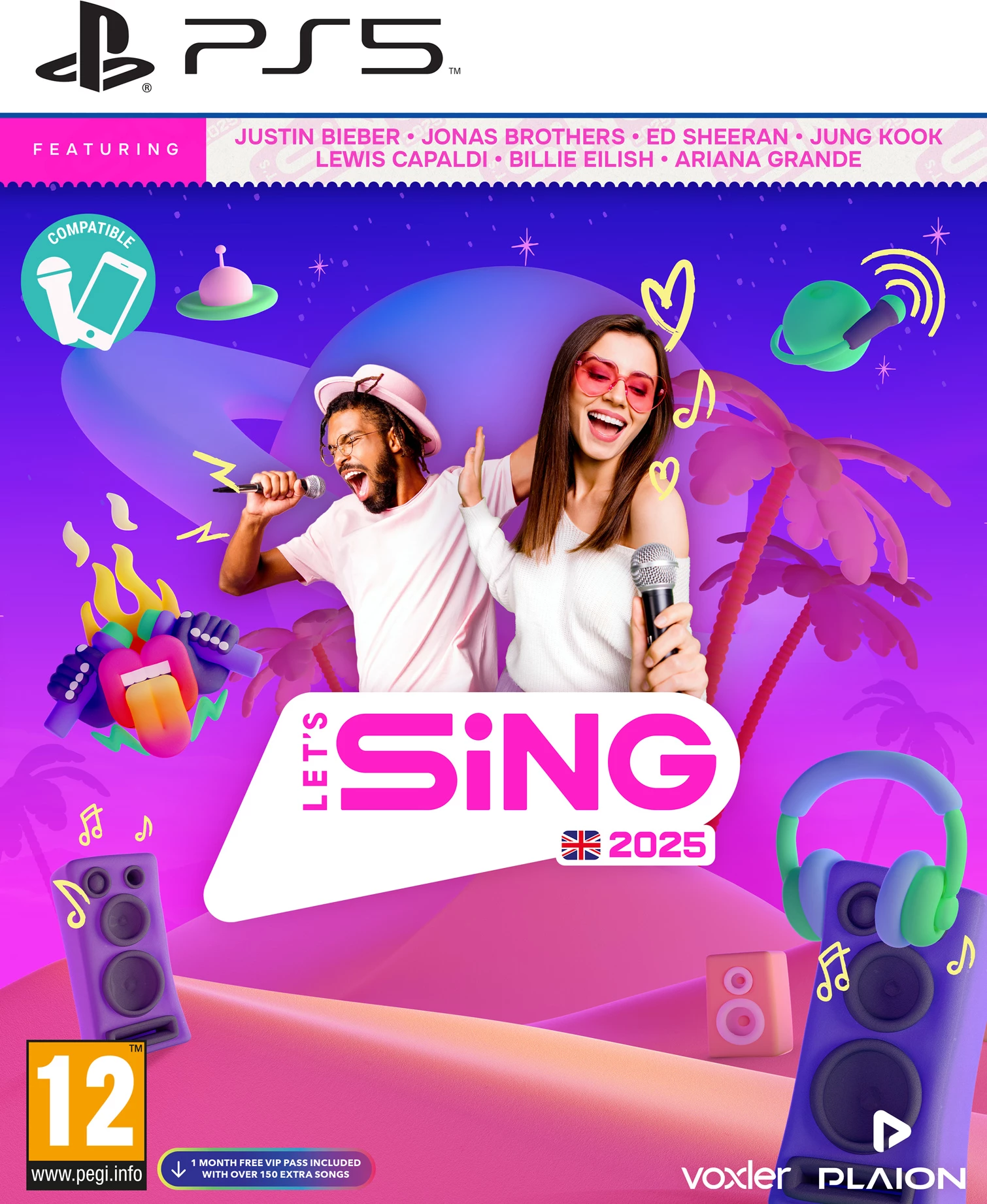 Lojë PS5 Plaion Let's Sing 2025, karaoke/muzikë, PEGI 12
