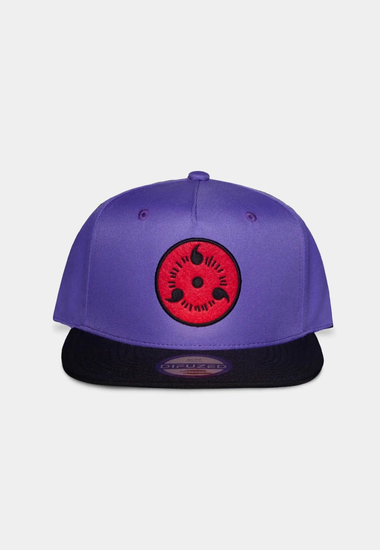 Kapelë Difuzed Naruto Shippuden Sasuke Snapback, e rregullueshme, vjollcë/zezë