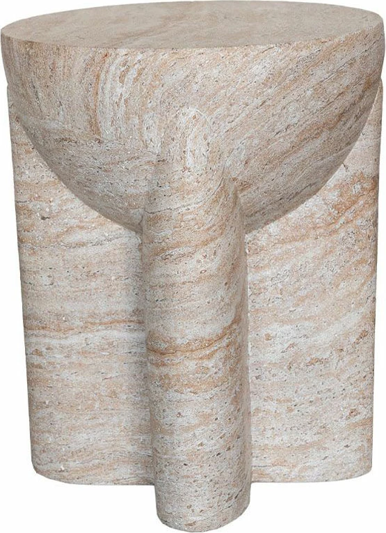 Tavolinë anësore Lithos Handle, bezhë, 36.5x36.5x46.5