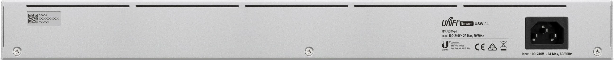 Switch Ubiquiti UniFi USW-24, Managed, L2, Gigabit Ethernet, Rack mounting