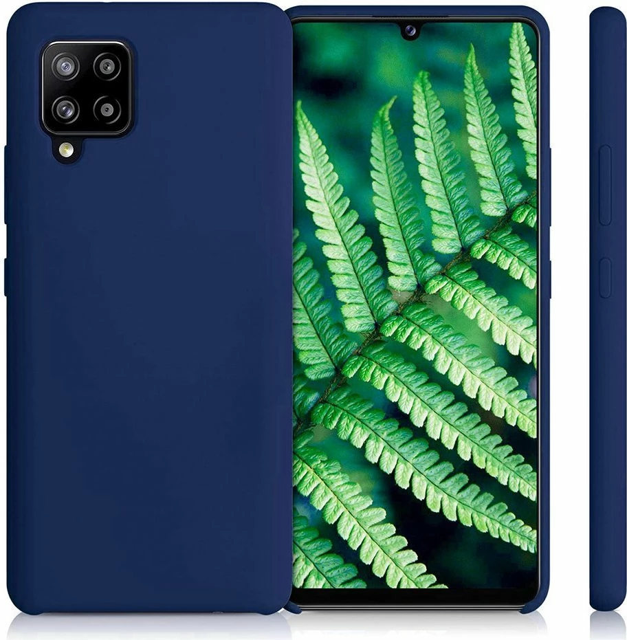 Mbështjellës silikoni Hurtel për Samsung Galaxy A42 5G, kaltër