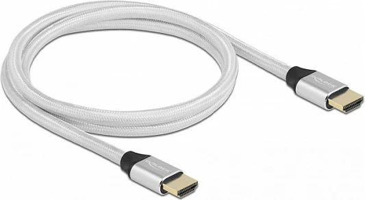 Kabllo HDMI DeLOCK Ultra High Speed 48 Gbps, 1 m, 8K 60 Hz, argjendtë