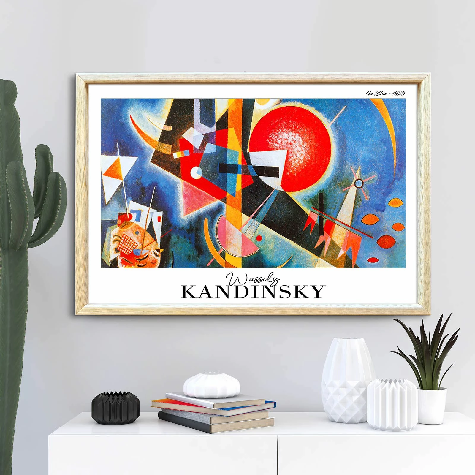 Pikturë dekorative me kornizë Wallity, 4262AHSKANDINSKY-015, shumëngjyrëshe, 42x62cm