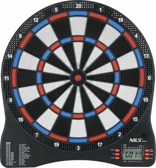 Tabela elektronike e dartit Triton TDE01 NILS FUN, 32 mënyra loje, deri 8 lojtarë, set 6 shigjeta