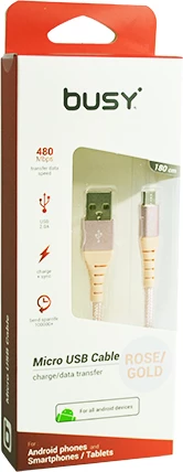 Kabllo per android 1.8m Rose Gold