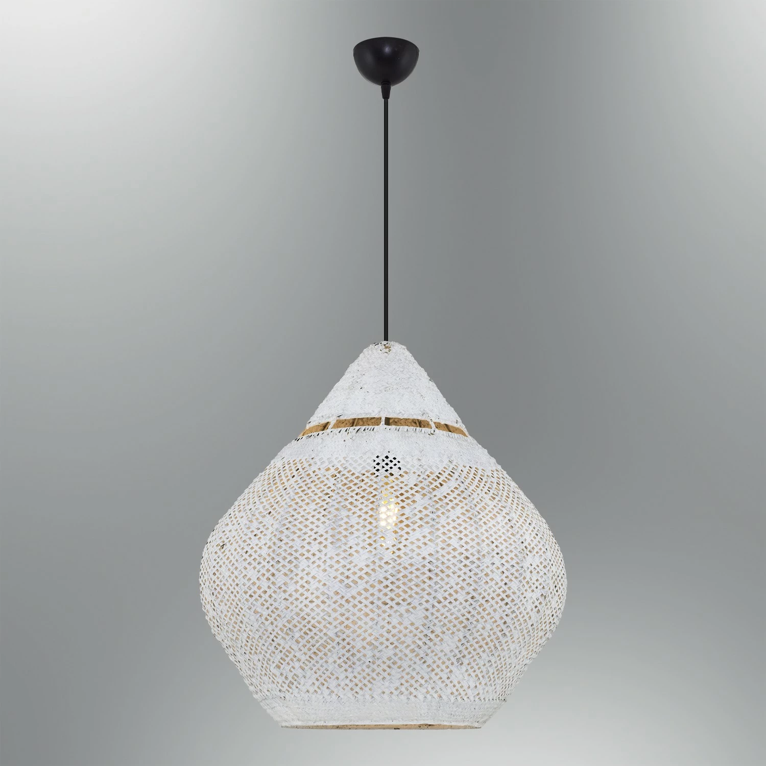 Llambë tavani Opviq, 4461-25-01, e bardhë, kapak ratan, 50x120cm