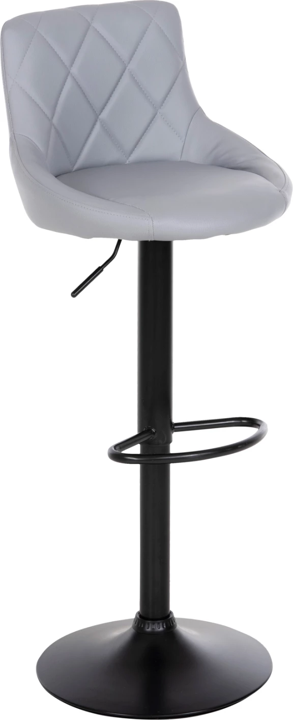 Karrige për bar ROSE, FH204.10, gri PU, pezullim Φ44x85-107Hcm