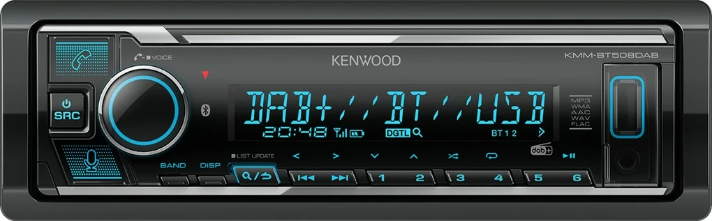 Radio makine Kenwood KMMBT508DAB, Bluetooth, USB, i zi