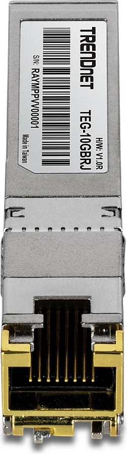 Modul SFP+ TRENDnet TEG-10GBRJ, 10GbE RJ-45, Copper, 100 m, argjendtë