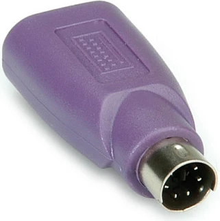Adapter VALUE PS/2 në USB-A, për tastierë, vjollcë